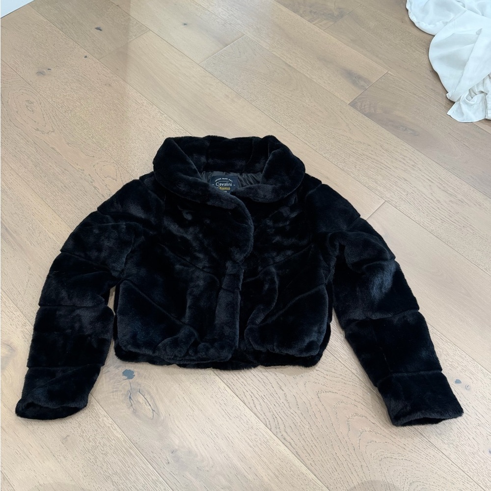 Black Faux Fur Jacket